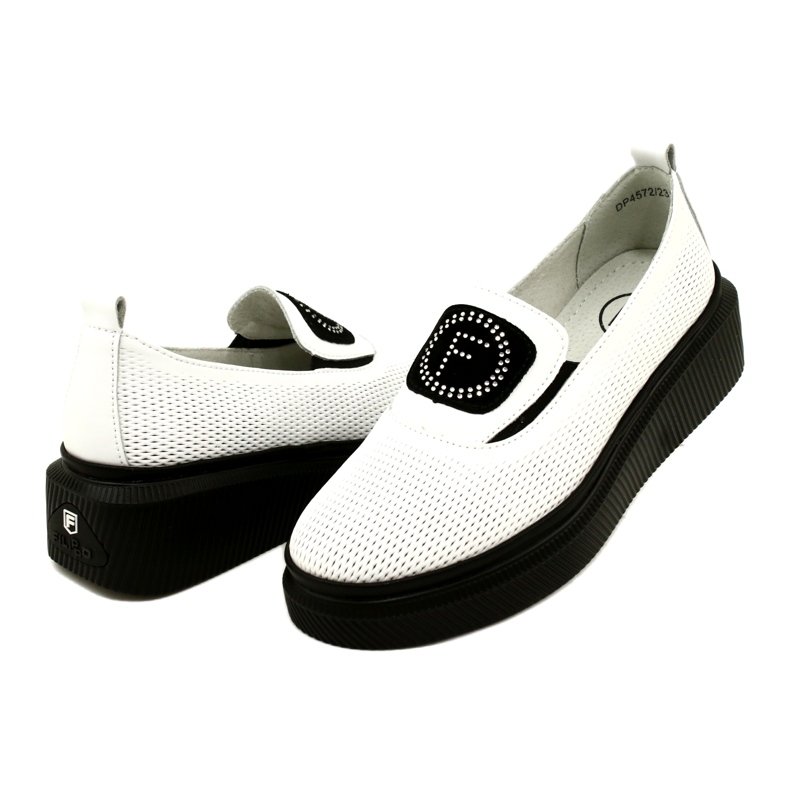 Filippo Zapatos de mujer de cuero con estilo blanco DP4572/23 WH 4 Filippo Zapatos de mujer de cuero con estilo blanco DP4572/23 WH 4