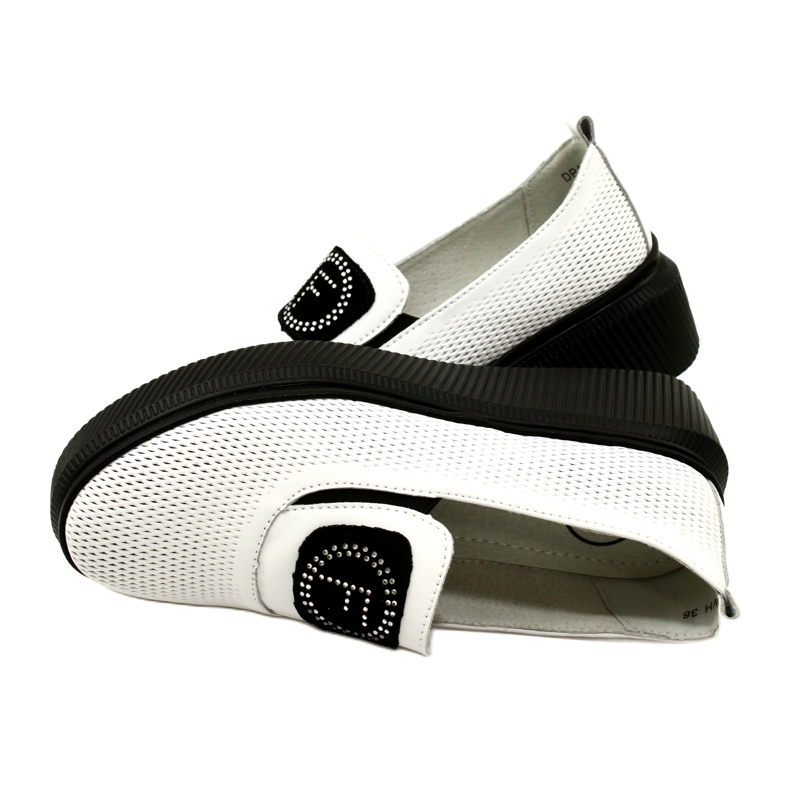 Filippo Zapatos de mujer de cuero con estilo blanco DP4572/23 WH 5 Filippo Zapatos de mujer de cuero con estilo blanco DP4572/23 WH 5
