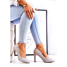 Zapatos de salón para mujer en Tacón Gris Sergio Leone Campbell 4