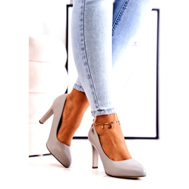 Zapatos de salón para mujer en Tacón Gris Sergio Leone Campbell 2