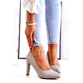 Zapatos de salón para mujer en Tacón Gris Sergio Leone Campbell 1