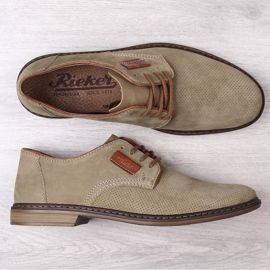 Zapatos Rieker de hombre en piel marrón claro 13439-25 3