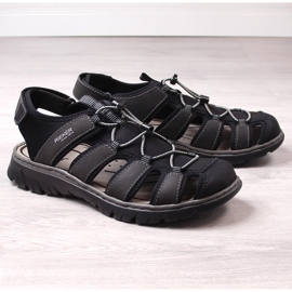 Sandalias hombre Rieker 26770-00 cómodas negras integradas negro 11