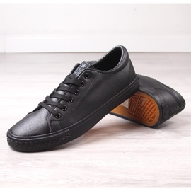 Zapatillas News 1500 de piel sintética negra negro 4