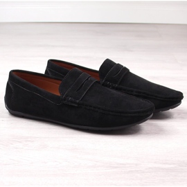 Mocasines slip-on hombre ante negro McKeylor 2259 3