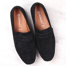 Mocasines slip-on hombre ante negro McKeylor 2259 4