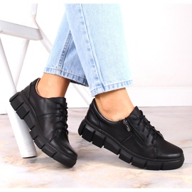 Zapatos mujer comodos piel negro Helios 413 2