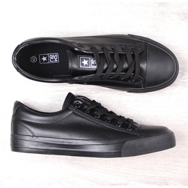 Sneakers de hombre News 1200 en polipiel negra negro 3