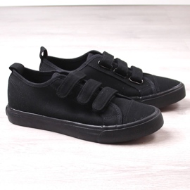 Deportivas velcro todo negro Atletico 19759 2