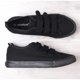 Deportivas velcro todo negro Atletico 19759 3