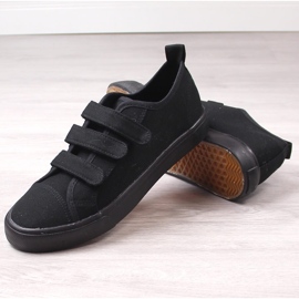 Deportivas velcro todo negro Atletico 19759 4