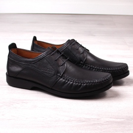 Mocasines de hombre cómodos en piel negros T.Sokolski W21-900 2
