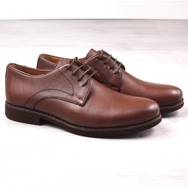 Zapatos de cordones para hombre en piel marrón T.Sokolski W21-903 2