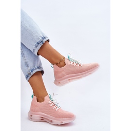 Zapatos calcetín sin cordones para mujer GOE JJ2N4081 rosa claro rosado 7