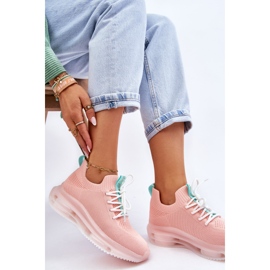 Zapatos calcetín sin cordones para mujer GOE JJ2N4081 rosa claro rosado 8