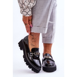FJ1 Mocasines Lacados Con Adorno Plataforma Black Glory negro 1