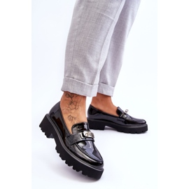 FJ1 Mocasines Lacados Con Adorno Plataforma Black Glory negro 3