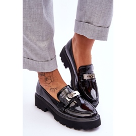 FJ1 Mocasines Lacados Con Adorno Plataforma Black Glory negro 5