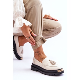Lonisa Mocasines Clásicos Con Borlas Lonis Beige 7