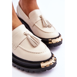 Lonisa Mocasines Clásicos Con Borlas Lonis Beige 6