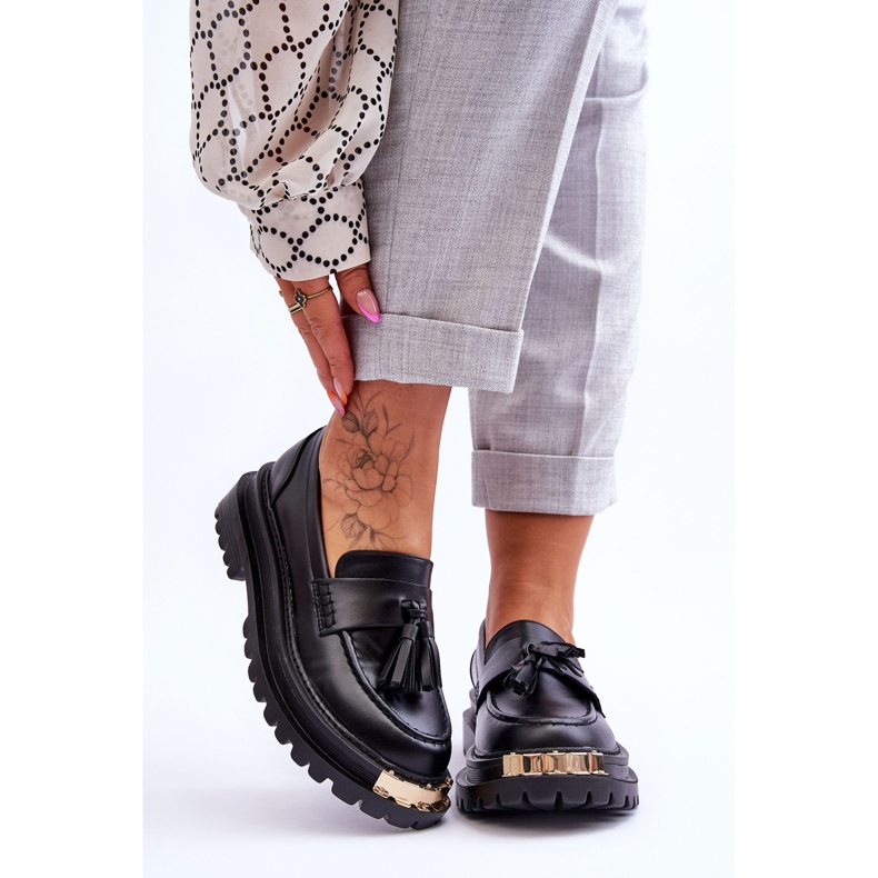 Mocasines Clásicos Con Borlas Lonisa Negro Lonisa 1 Mocasines Clásicos Con Borlas Lonisa Negro Lonisa 1