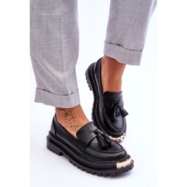 Mocasines Clásicos Con Borlas Lonisa Negro Lonisa 4