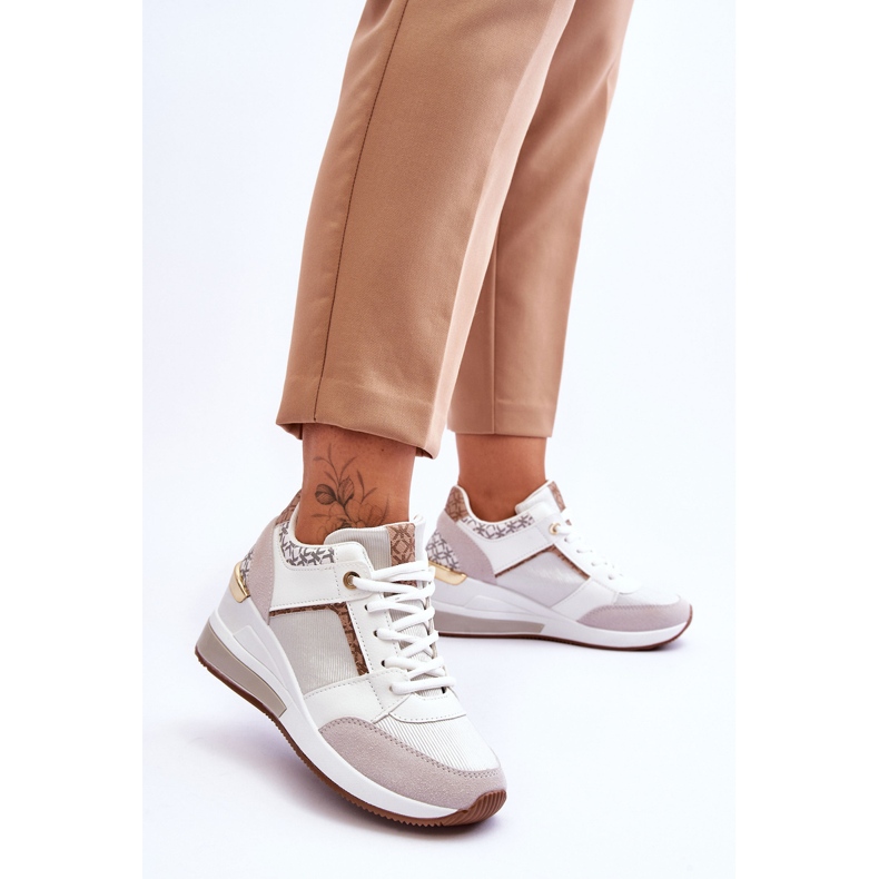 Deportivas Mujer Cuña Chevre Blanco 2 Deportivas Mujer Cuña Chevre Blanco 2