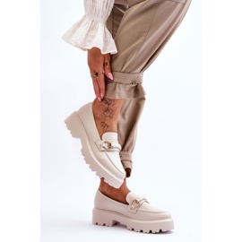 FJ1 Mocasines Mujer Piel Beige Camerin 4