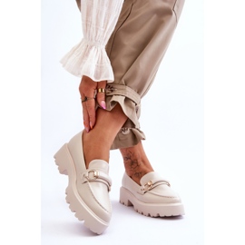 FJ1 Mocasines Mujer Piel Beige Camerin 2