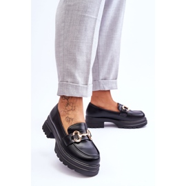 FJ1 Mocasines Mujer Piel Sin Cordones Negro Albie 3