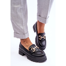 FJ1 Mocasines Mujer Piel Sin Cordones Negro Albie 4