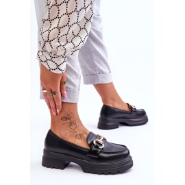 FJ1 Mocasines Mujer Piel Sin Cordones Negro Albie 6
