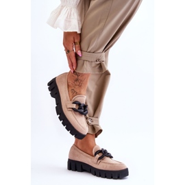 Vinceza Mocasines Mujer Ante Plataforma Beige Bennett negro 5
