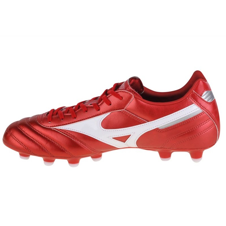 Mizuno Morelia Ii Pro Md M P1GA221360 zapatos de fútbol rojo naranjas y tintos 1