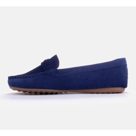 Marco Shoes Mocasines ante azul 4