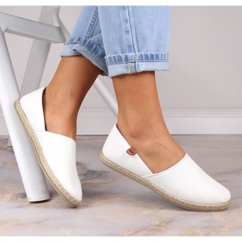 Alpargatas blancas sin cordones para mujer Vinceza 34591 blanco 2