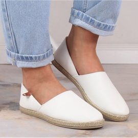 Alpargatas blancas sin cordones para mujer Vinceza 34591 blanco 4