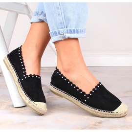 Alpargatas slip-on mujer negras Vinceza 34595 negro 2