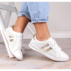 Deportivas mujer piel calada Filippo DP4477 blanco 2