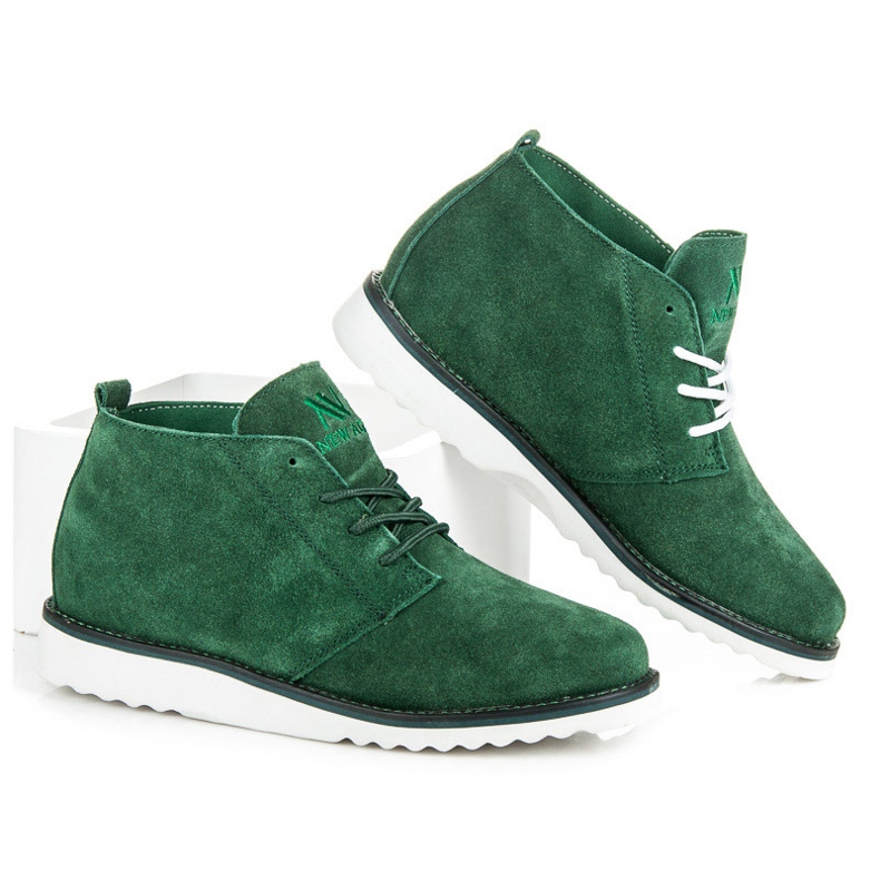 New Age Botas de mujer verde 1