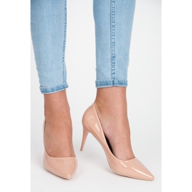 Comer Tacones lacados con estilo marrón 3