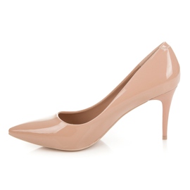 Comer Tacones lacados con estilo marrón 5