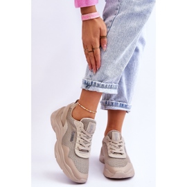 Zapatos deportivos de tela Big Star para mujer con sistema de espuma viscoelástica LL274A066 Beige 1