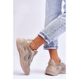 Zapatos deportivos de tela Big Star para mujer con sistema de espuma viscoelástica LL274A066 Beige 7