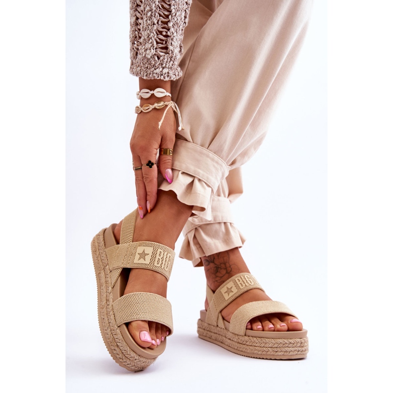 Sandalias Mujer Big Star LL274858 Beige marrón 2