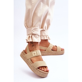 Sandalias Mujer Big Star LL274858 Beige marrón 3