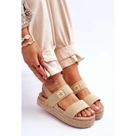 Sandalias Mujer Big Star LL274858 Beige marrón 7