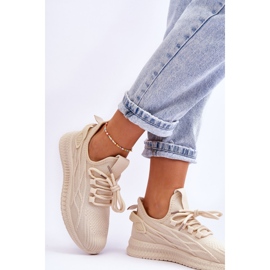 Zapatillas sin cordones para mujer Big Star LL274714 Beige 3