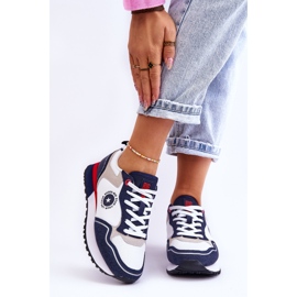 Zapatillas Mujer Memory Foam System Big Star LL274538 Blanco-Azul marino 1