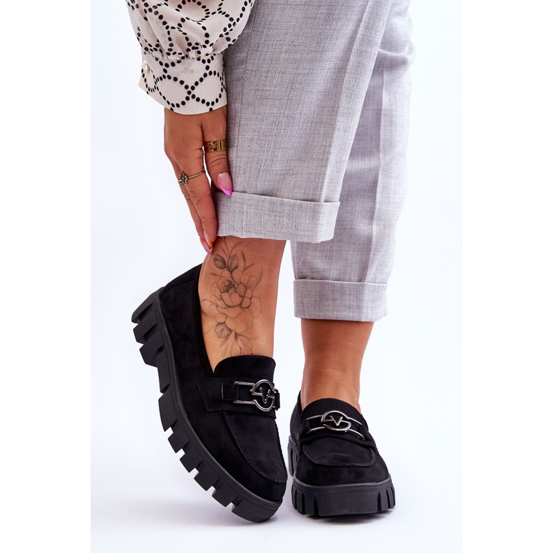 Vinceza Mocasines Mujer Ante Negro Sanvi 1
